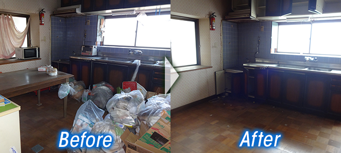 キッチンのお片付け